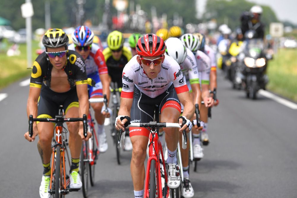 Sylvain Chavanel tried to get in the break on his last ever road stage at the Tour de France