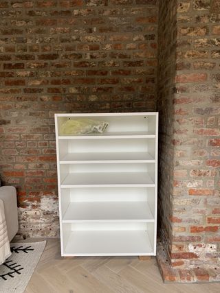 Ikea platsa hack arched cabinet before