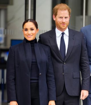 Prince Harry and Meghan Marklevisit 1 World Trade Center on September 23, 2021 in New York City