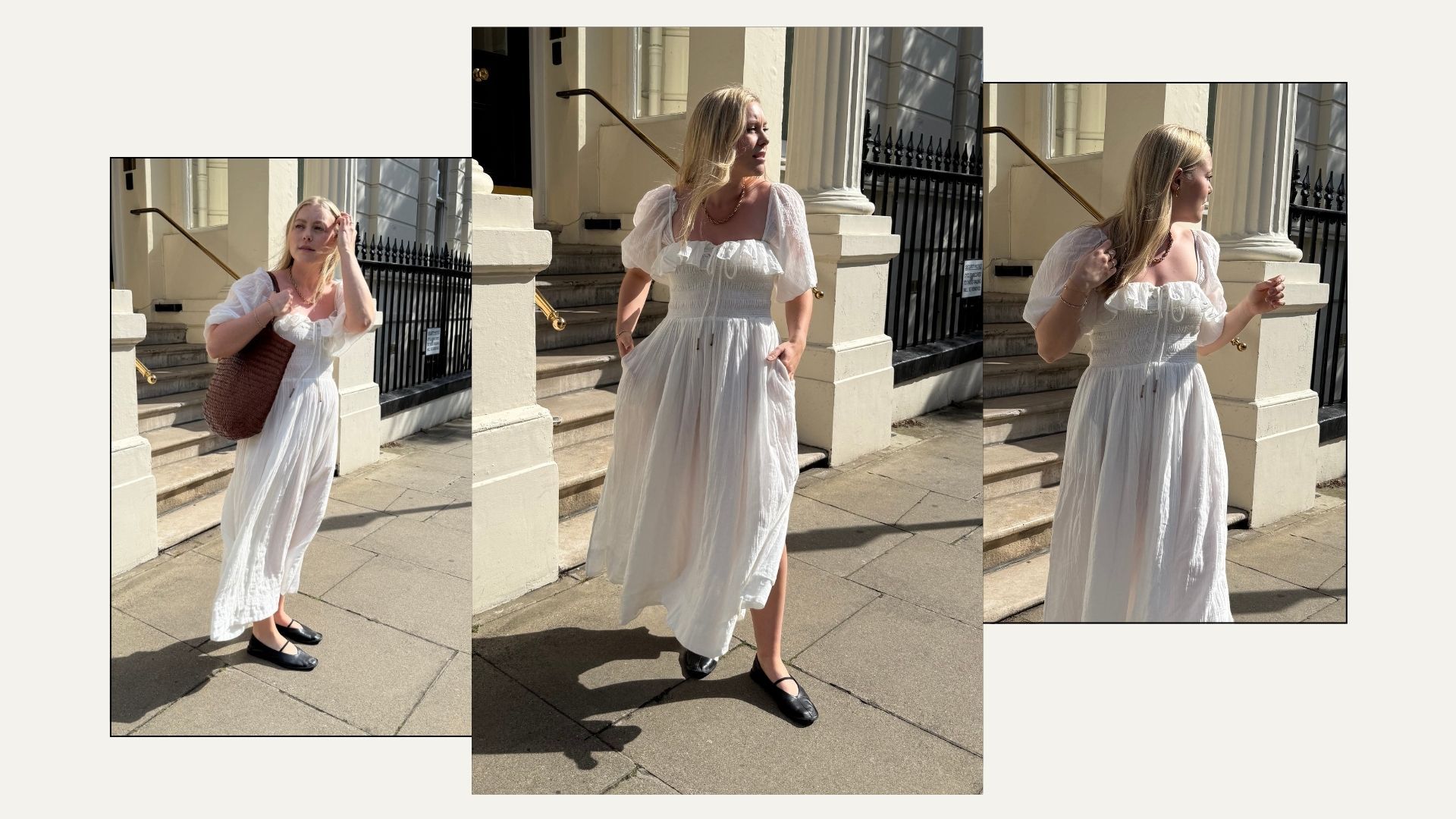 mauve pink midi dress Mauve Cotton Gauze Tiered Midi Dress M