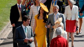 Amal and George Clooney at Harry and Meghan's wedding.