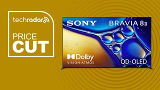 Sony Bravia 8 II on yellow background
