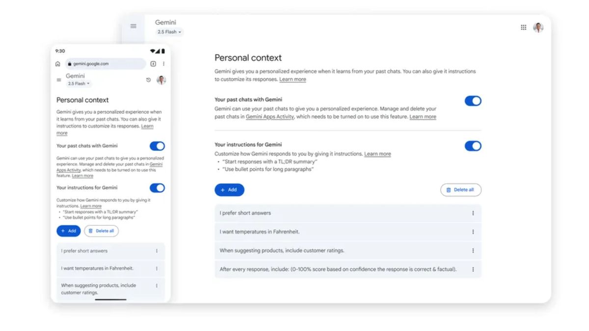 Gemini is about to remember everything, unless you tell it not to