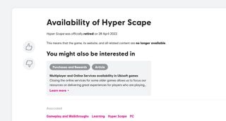 Hyper Scape website