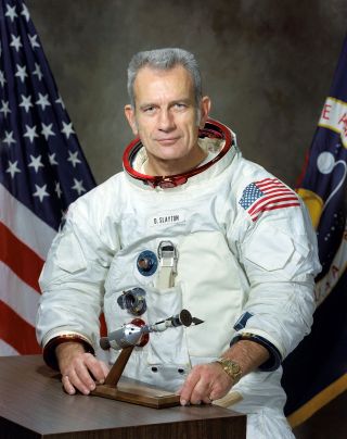 NASA astronaut Donald "Deke" Slayton's 1975 NASA portrait.