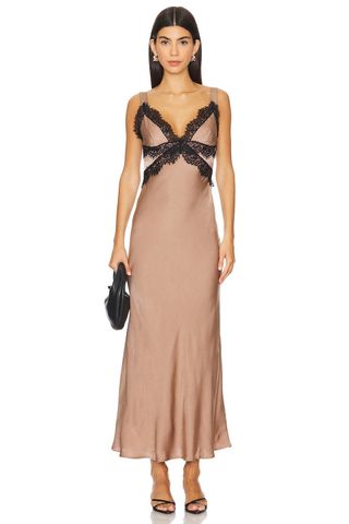 Bardot, Delta Satin Midi Dress