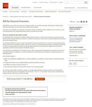 wells fargo online bill pay wells fargo online bill pay