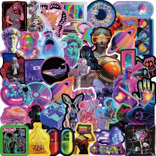 52pcs Cyberpunk Sticker Set