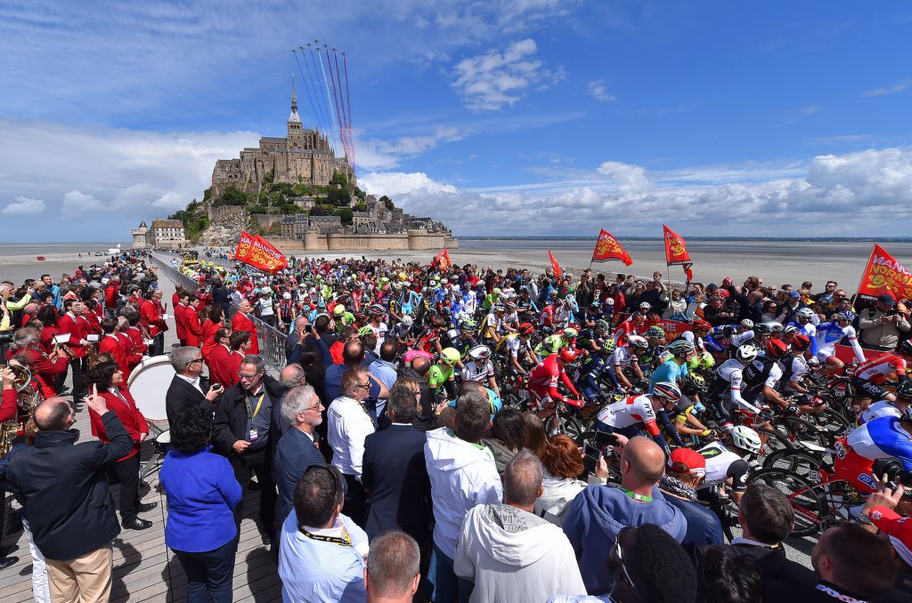 The 2016 Tour de France started at Mont Saint-Michel