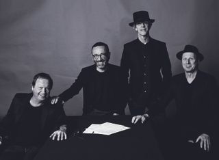 Gizmodrome (from left): Mark King, Vittorio Cosma, Stewart Copeland and Adrian Belew