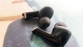 the denon true wireless earbuds in black