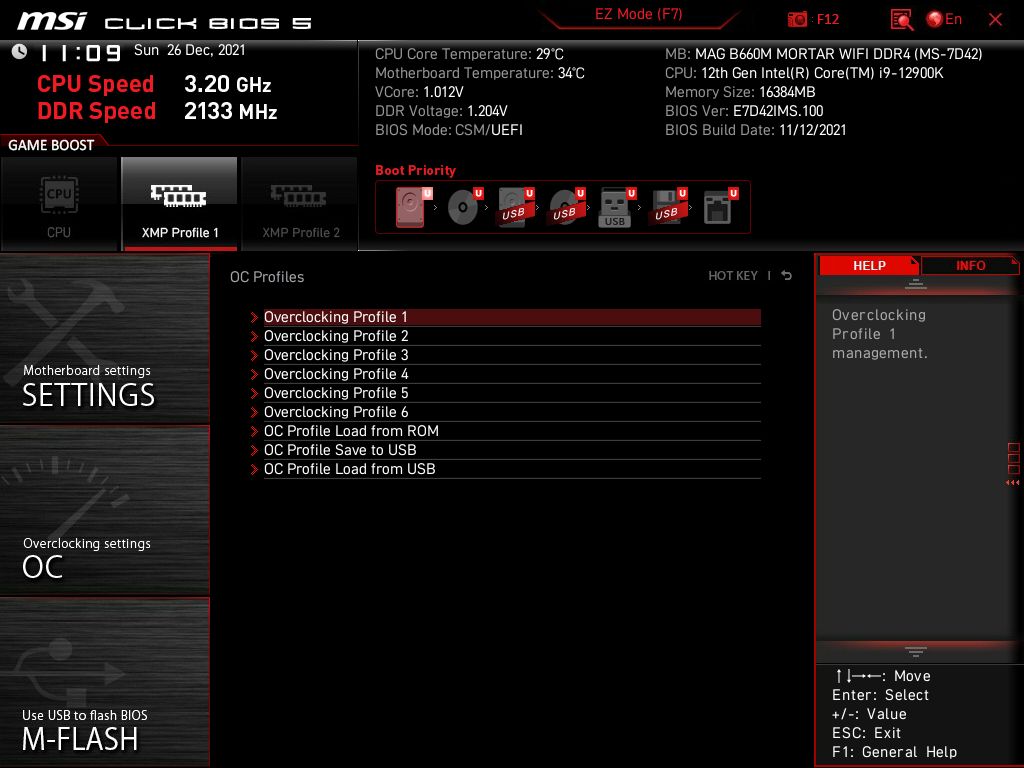 MSI MAG B660M Mortar WIFI DDR4