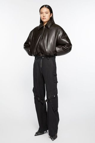 Coated Bomber Jacket