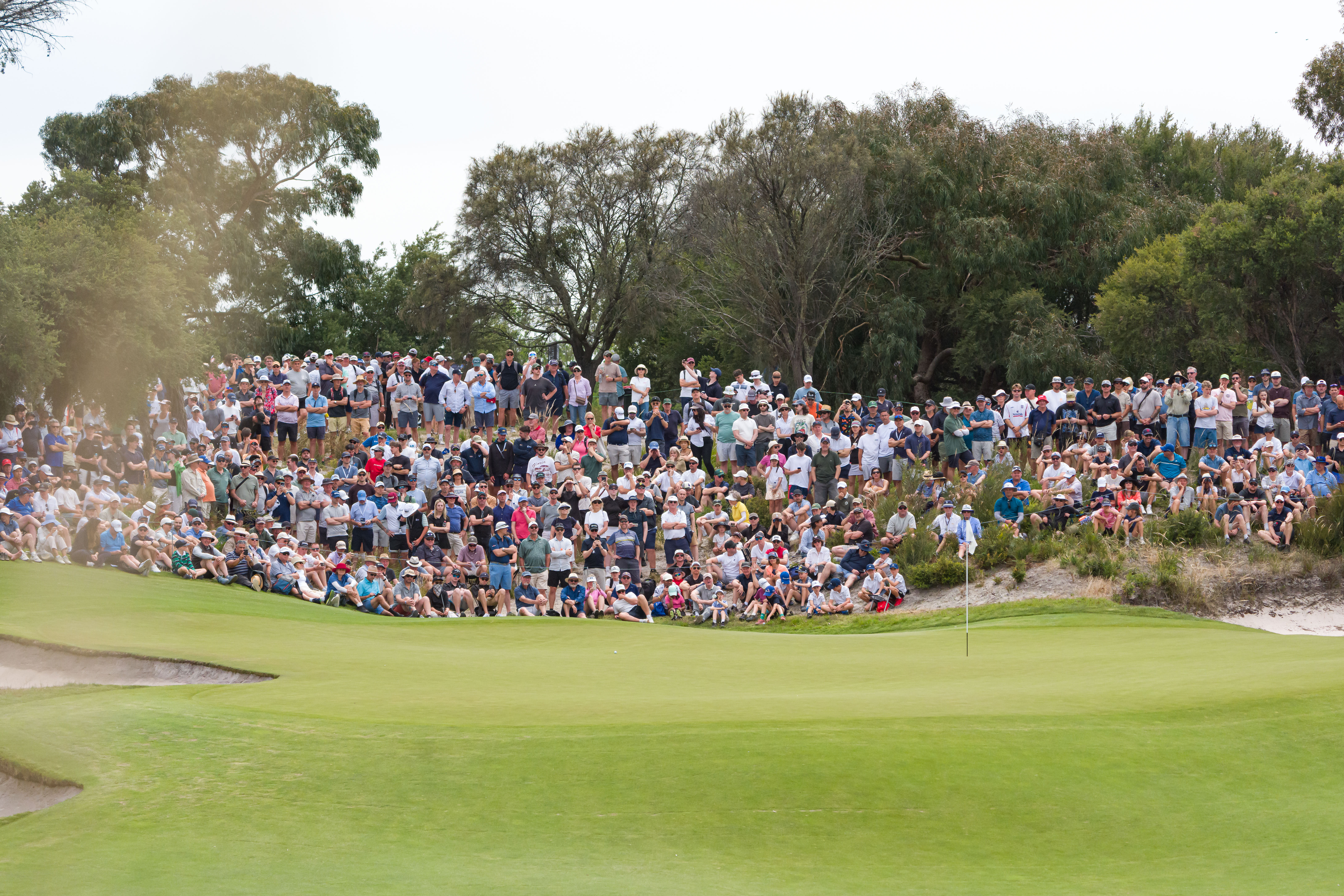 A general view of the crowds at Royal Melbourne during the 2025 Australian Open
