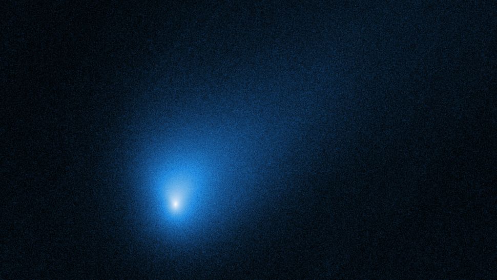 Is interstellar Comet Borisov breaking apart as it leaves our solar system?