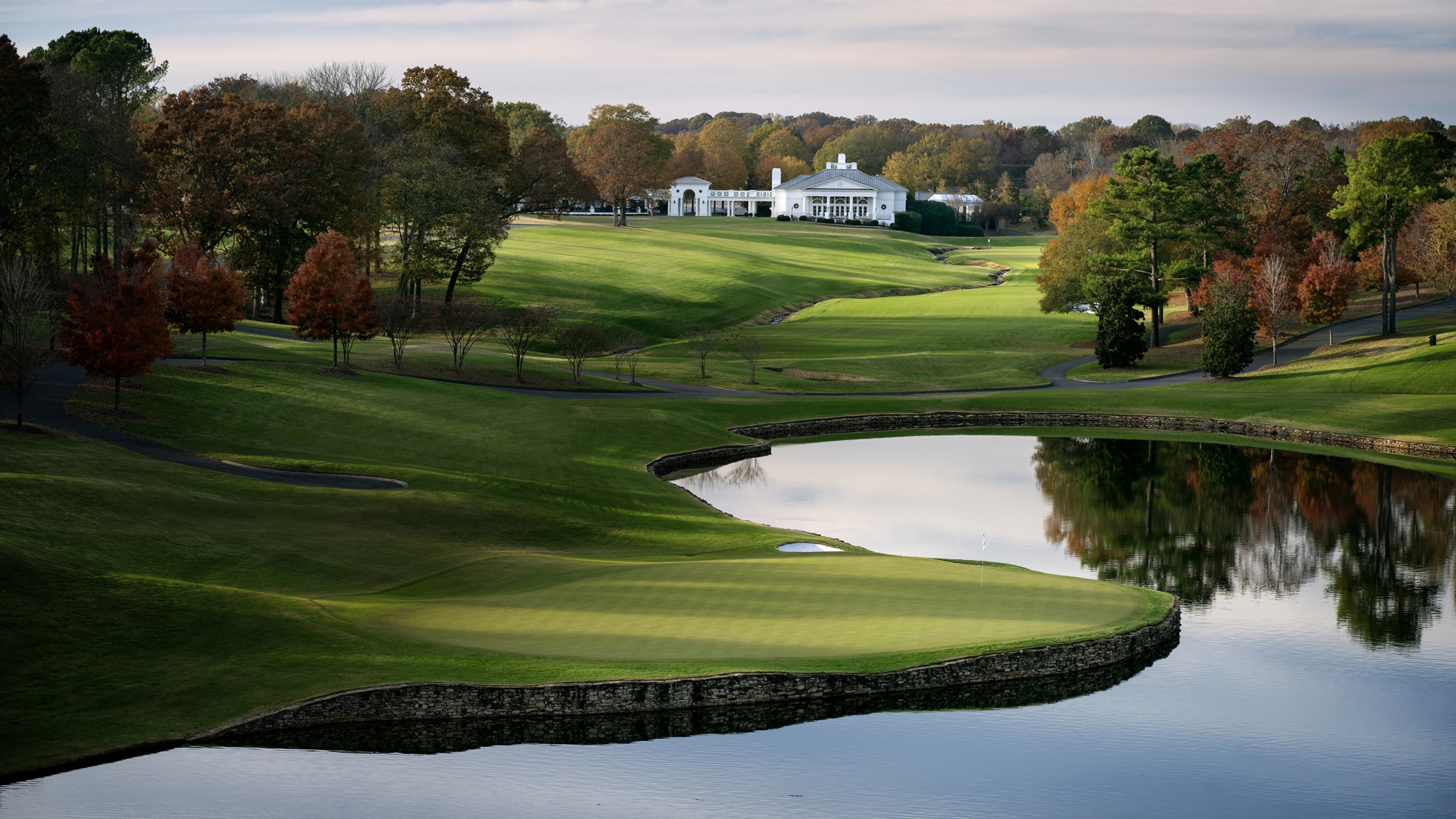 The 17th hole at Quail Hollow