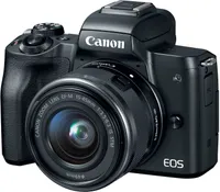 Canon EOS M50 Mirrorless Camera Kit: $899 $599 en Amazon