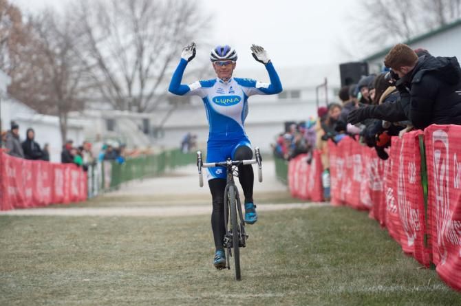 Taking her second win of the weekend, Katerina Nash celebrates