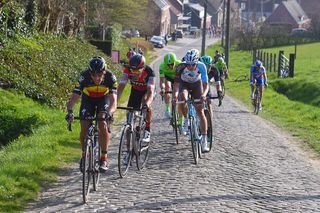 Philippe Gilbert (Quick-Step Floors) attacks the Oude Kwaremont