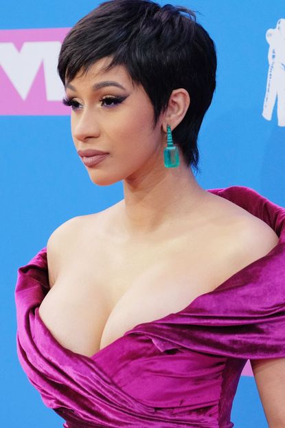 Cardi B.'s Swooped Pixie