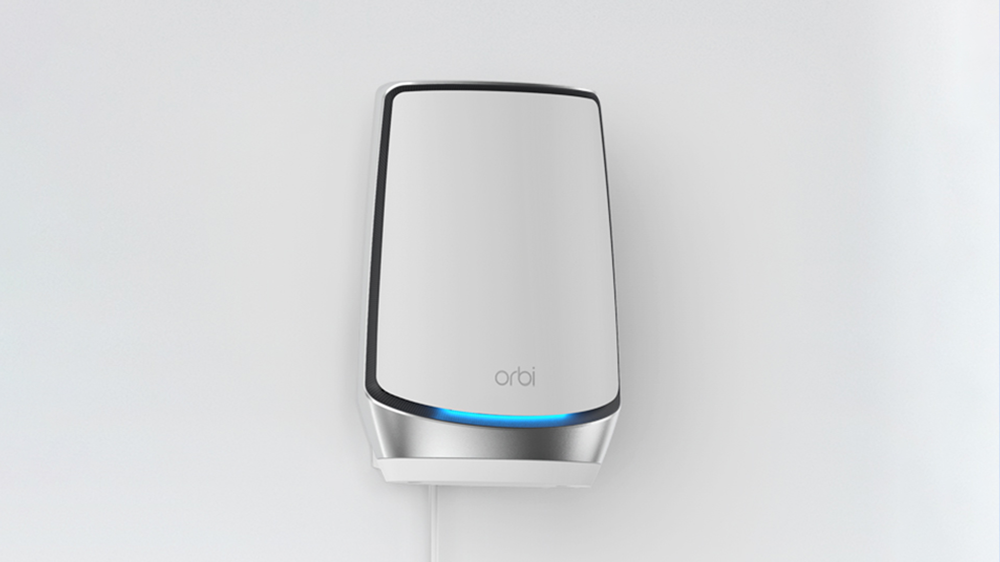 Netgear Orbi Wi-Fi 6E (RBKE963) on wall