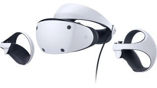 The PS VR2 headset and controllers