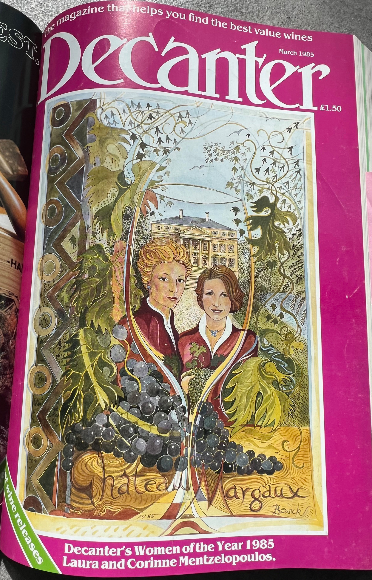 Decanter March 1985 issue - Cover