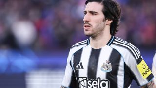 Sandro Tonali playing for Newcastle United