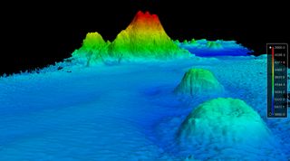 newly discovered Pacific Ocean seamount.