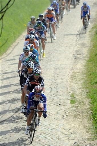 The shadows grow longer as the race progresses.
