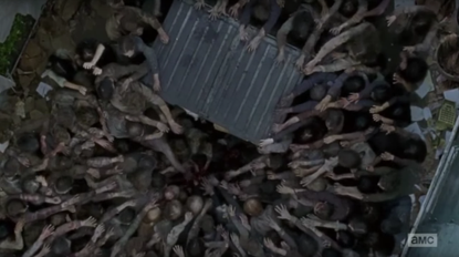 Scene from season six, episode three of 'The Walking Dead'