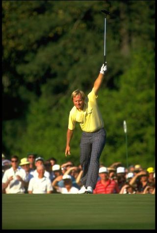 Jack Nicklaus with his MacGregor Response putter