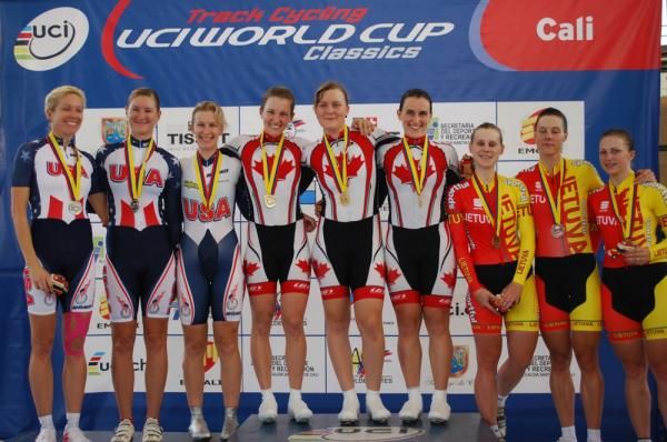 Canada got the better of the USA in the women's team pursuit final. Lithuania defeated Cuba for the bronze