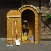 best small shed: Perugia 3.6 ft. W x 2.7 ft. D Wooden Tool Shed by dCor design