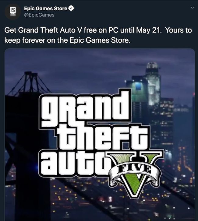 Last chance to download GTA 5 on PC for free from the Epic Games Store