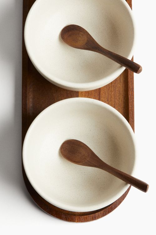 3-Pack Stoneware Serving Bowls 