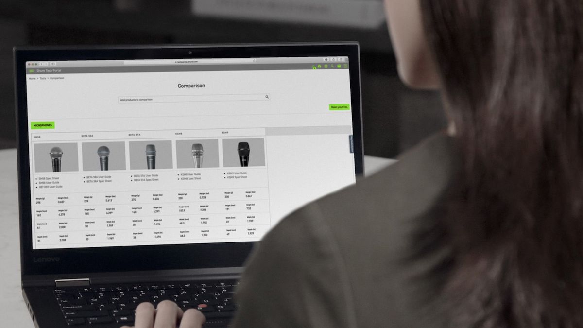 Shure is launching the Shure Tech Portal, an interactive technical resource that offers professional users streamlined access to comprehensive Shure product information.