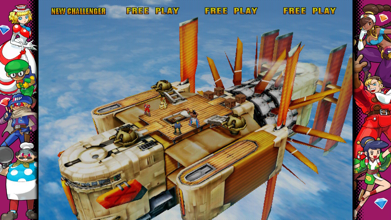 Capcom Fighting Collection 2 review; anime style game screens