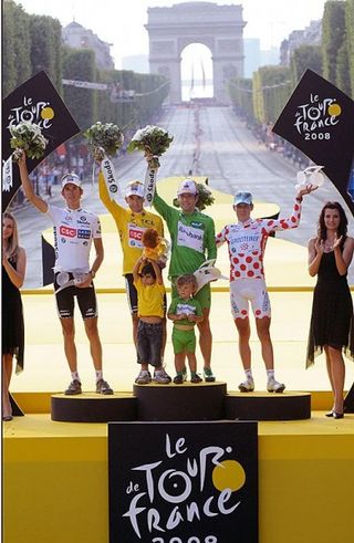 It was yellow and white at Le Tour for Team CSC-Saxo Bank