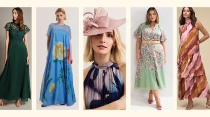 5 model images showcasing some of the best mother of the groom dresses