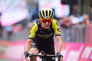 Simon Yates was second on stage 14 at the Giro and moved back into the top 10