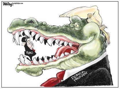 Political Cartoon U.S. Trump Rubio