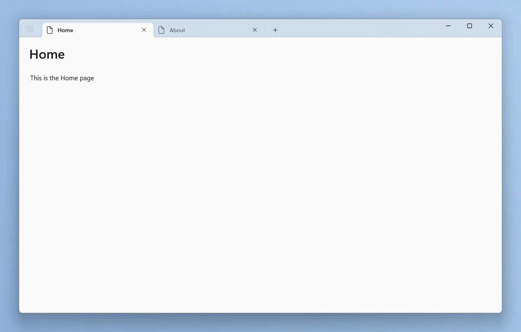 TabView template for WinUI agent