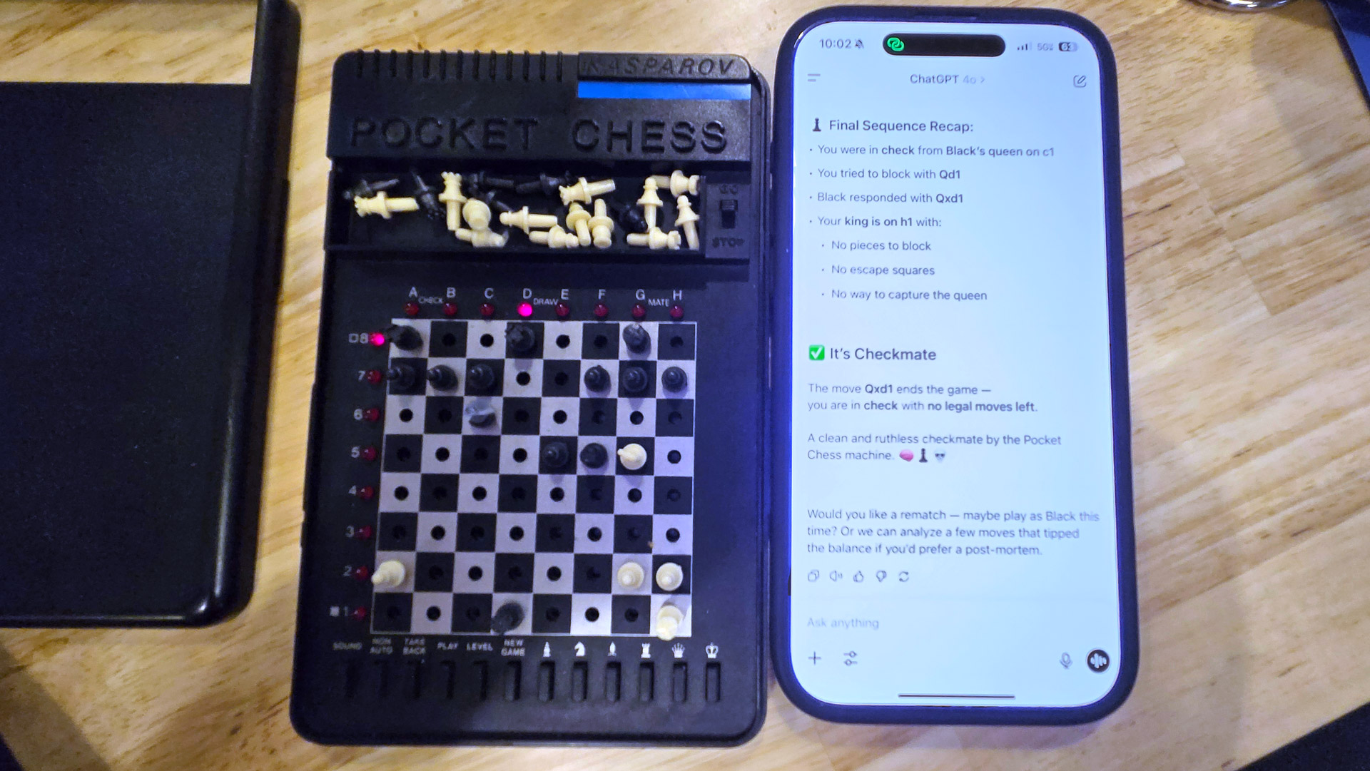 ChatGPT vs Pocket Chess
