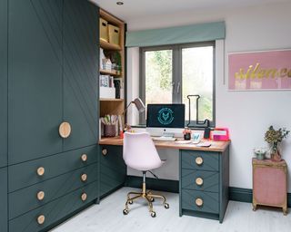 Interior designer Lou Wolfenden transformed her home office space