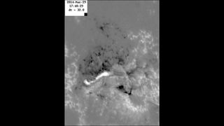 Magnetogram of March 29 Flare