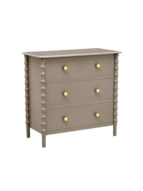 Bonnie Bobbin 3 Drawer Chest in Taupe