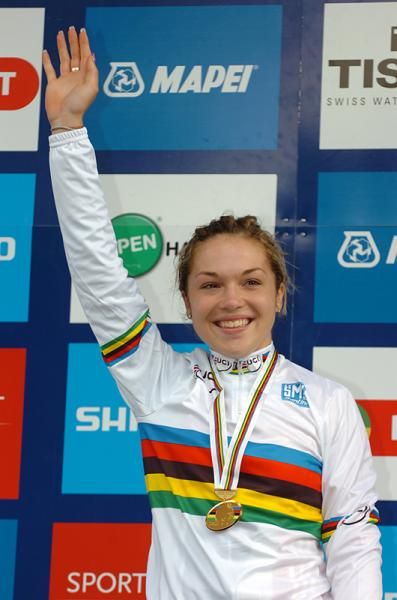 Lucy Garner (Great Britain) took the junior world road race title in her first year