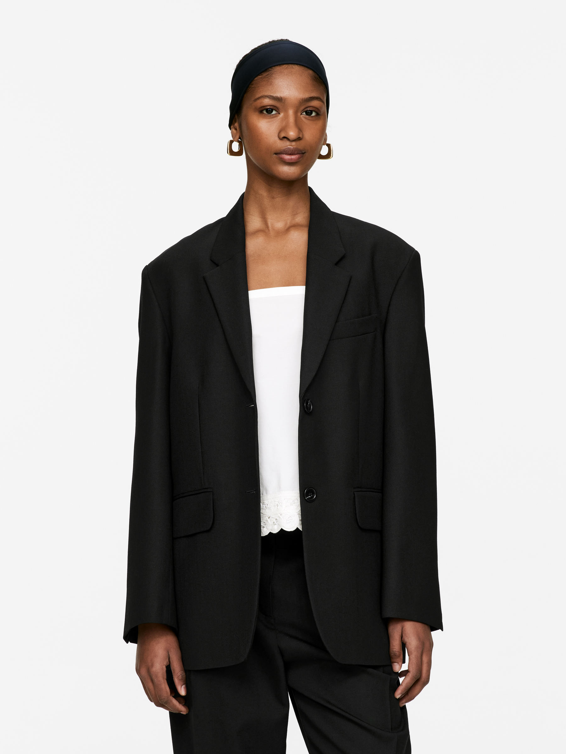 Oversized Blazer – Black – Women – Arket Gb