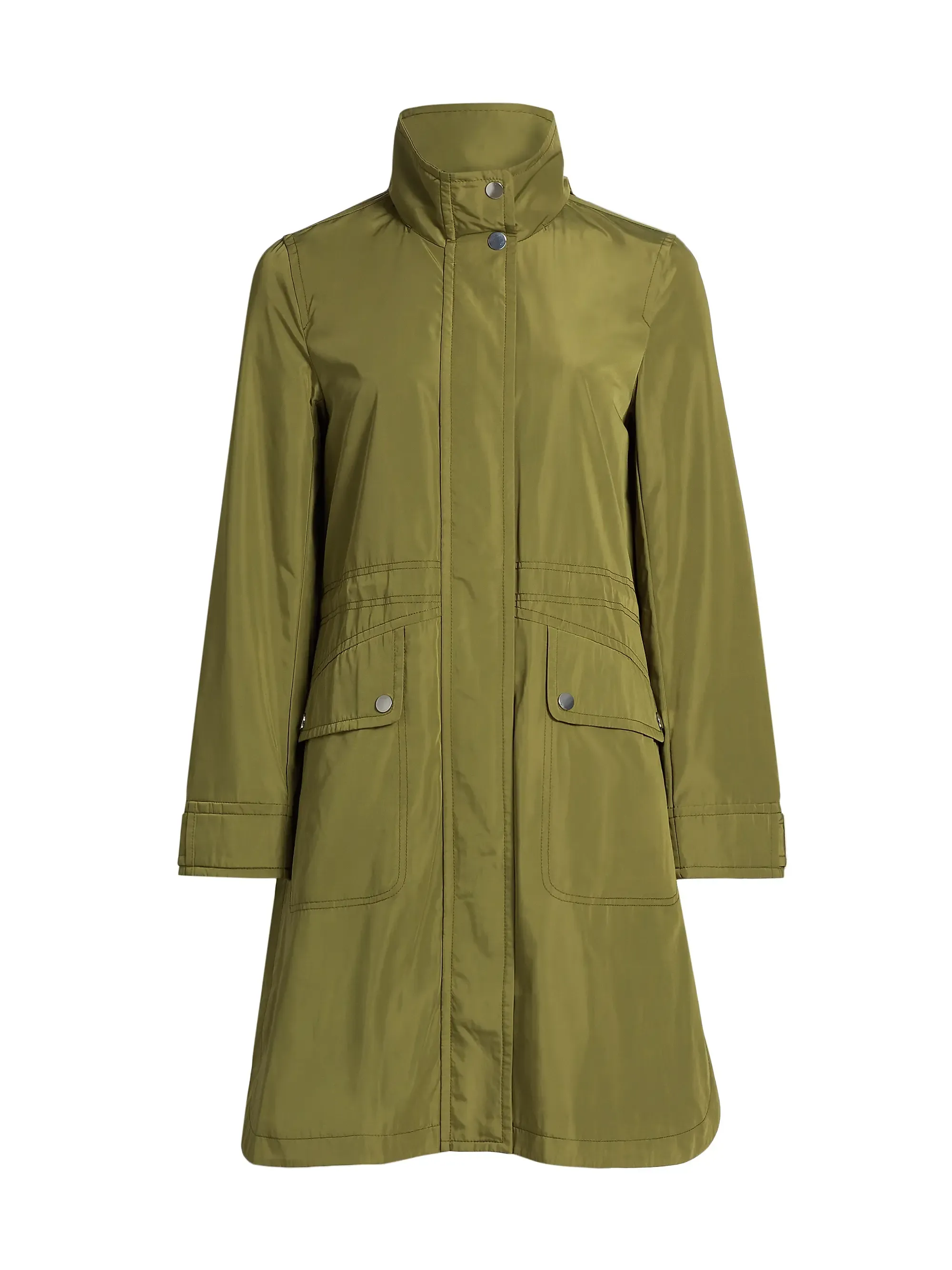Mercer Collective, Heather Stand Collar Raincoat